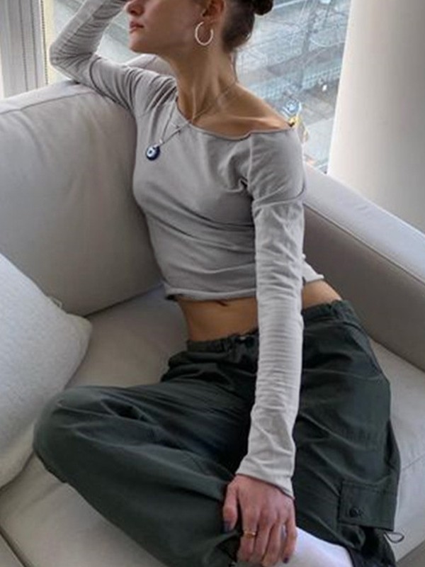 Lilac Y2K Long Sleeve Tee-2