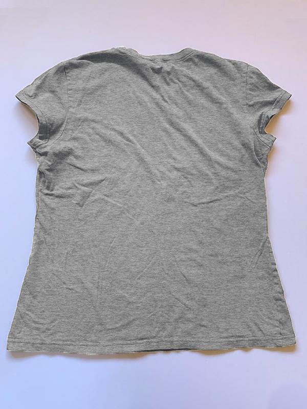 Vintage Brown Guitar Print Short Sleeve Tee-1