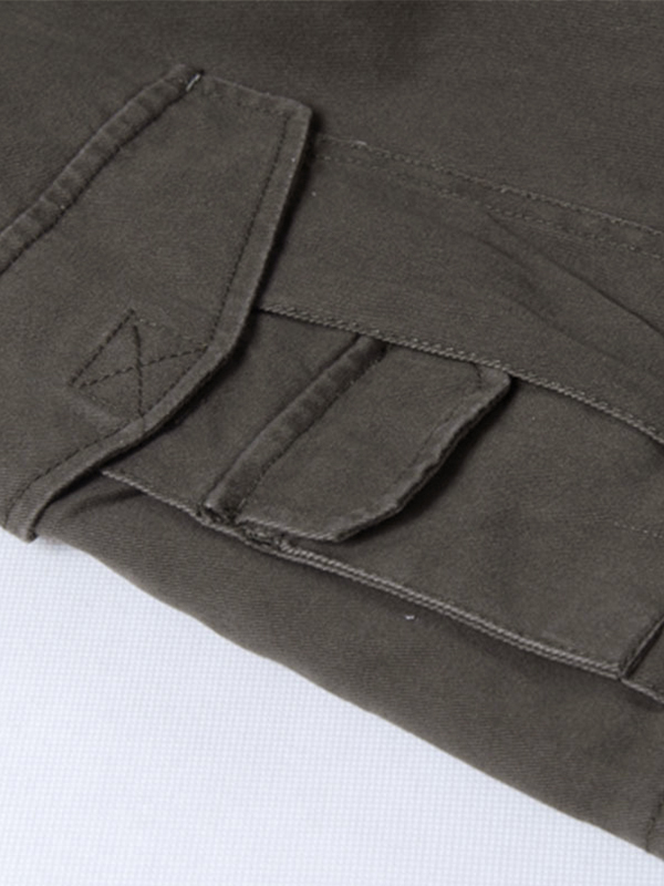 Men's Buckle Belt Loose Cago Pants-5